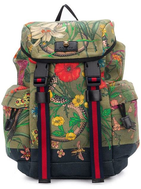 gucci flora snake backpack|gucci shark backpack.